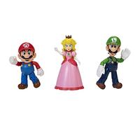 Jakks Pacific Super Mario Mushroom Kingdom Pack Mario Luigi Princess 11 cm Figur