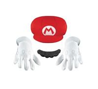 LIRAGRAM- Disfraces Y Accesorios Mario Super Kit, Dibujo Animado, Multicolor, Talla única Child (Disguise 73771-15L-6)