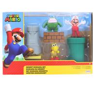 Super Mario el Mundo De Nintendo 6.3cm Figura Desierto Llanos Maqueta Set