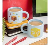Paladone Super Mario Taza Bloque con Relieve 400 ml - Taza de cerámica con diseño Power-Up, producto oficial Nintendo