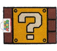 Super Mario Felpudo QUESTION Mark Block, Vinilo, Multicolor, 40 x 60 cm
