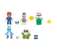 SUPER MARIO Figura de acción de 4 Pulgadas, Paquete de 4