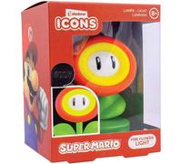 Super Mario Fire Flower 3D Icons Mini Escritorio Light Lamp Lámpara