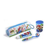 Super Mario Bros Neceser Dentifrico + Cepillo + Vaso