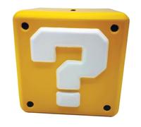 Super Mario - Hucha con Signos de interrogación, 12,3 cm, Color Amarillo