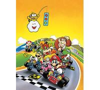 Super Mario Kart Impresión en Lienzo Retro de 60 x 80 cm, Multicolor, 24 x 32 Inches