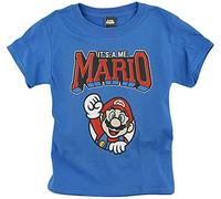Super Mario Kids - It's A Me, Mario Unisex Camiseta Azul 116 100% algodón