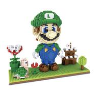 Super Mario Luigi Bloques de Construcción Puzzle Micro 3D Figuras Ladrillo Juguetes