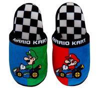 Super Mario Luigi - Pantuflas para niños con espalda abierta, sin cordones, para casa, multicolor, 33 EU