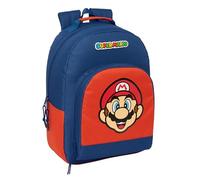 SUPER MARIO MAMMA MIA - Mochila Escolar Adaptable a Carro, Mochila, Ideal para Niños de Diferentes Edades, Cómoda y Versátil, Calidad y Resistencia, 32x15x42 cm