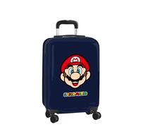 Super Mario Mamma MIA - Trolley de Cabina 20 Pulgadas, Maleta con Ruedas, Candado de Seguridad, Maleta Ligera, 34.5x20x55 cm