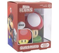 Super Mario Mushroom 3D Icons Escritorio Light Lamp Lámpara Paladone Products