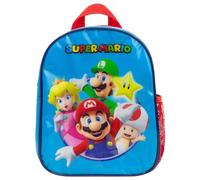 Super Mario Niño Mario Luigi Peach Bolsa Merienda Aislado, One Size Azul
