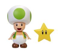 Super Mario Nintendo Jakks 406794 - Figura de Toad Verde con Estrella (10 cm), diseño de Onda de Jakks