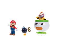 Super Mario Nintendo Pack de 2 Figuras Mario y Bowser Junior de 6 cm Totalmente Articuladas + Accesorios - Figuras de Acción Altamente Detalladas para Mayores de 3 Años +