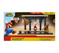 Super Mario Nintendo Playset Castillo de Lava con Figura de 6 cm - Juguete con M