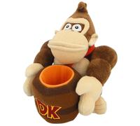 Super Mario Peluche De 8" Donkey Kong Con Barril
