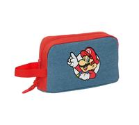 SUPER MARIO - Porta Desayunos Térmico, Termo, Portatodo, Calidad y Máxima Resistencia, Porta Comida, Recreo, 21.5x6.5x12 cm