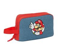 SUPER MARIO - Porta Desayunos Térmico, Termo, Portatodo, Calidad y Máxima Resistencia, Porta Comida, Recreo, 21.5x6.5x12 cm