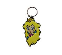 Super Mario - Llavero de princesa melocotón, amarillo, pequeño, Amarillo, S