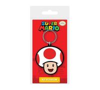 Super Mario Rubber Portachiavi Toad 6 Cm Pyramid International