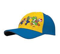 Super Mario School Hat, Yellow Baseball Cap for Kids Sun Protection, Polyester Adjustable Cap for Sporting Activities 3+ Years