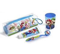 Super Mario Higiene Dental Estuche | Precio, Comprar n/a Dentífrico 75 ml + cepillo dental + vaso + neceser