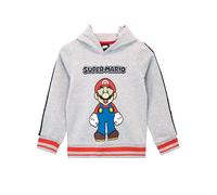Super Mario Sudadera Bros | Sudadera con Capucha de Mario | Sudaderas para niño Gris 9-10 Años
