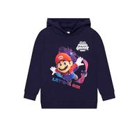 Super Mario Sudadera con Capucha, Sudadera Chico Jersey Niño Algodón, Sudaderas Capucha para Niño Mario Galaxy, Marino 5-6 Años