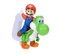 Super Mario The Galaxy Movie Figura de Mario Montando a Yoshi 20cm