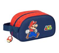 Super Mario Trick - Neceser Escolar Infantil Mediano con Asa, Neceser Infantil, Adaptable a Carro, Fácil Limpieza, Cómodo y Versátil, Calidad y Resistencia, 26x12x15 cm