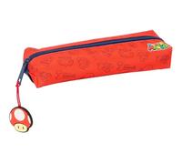 Super Mario Trick - Portatodo Rectangular Niño, Estuche Infantil, Estuche Niño, Ideal para Niños en Edad Escolar, Cómodo y Versátil, Calidad y Resistencia, 22x7x40 cm