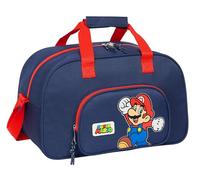 Super Mario World - Bolsa de Deporte, Mochila, Ideal para Niños de Diferentes Edades, Cómoda y Versátil, Calidad y Resistencia, 40x23x24 cm, Color Azul Marino