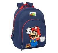 Mochila Escolar SUPER MARIO BROS World, Grande 42 cm. Adaptable