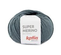 Super Merino de Katia en ovillos de 100 gramos y 125 metros. Para tejer con agujas del 5½ - 6 o ganchillo del 5½ - 6. (Turquesa Menta (43))