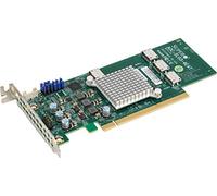 SUPER MICRO Supermicro AOC-SLG3-4E4T 2.8GB/s Adaptador de Bus Host NVMe Interno de Cuatro Puertos Gen-3