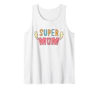 Super Mom Hero Cute Best Mama Día de la Madre Niño pequeño Camiseta sin Mangas
