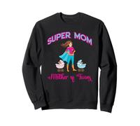 Super Mom Mother of Twins Multitarea Queen of Universe Sudadera