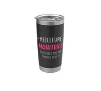 Super monitrice métier humour meilleure monitrice Vaso térmico de acero inoxidable de doble pared