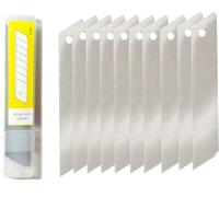 Super Mundo - 120 Cuchillas cutter 9 mm, Hojas para cuter profesional 0,5 mm de Grosor para Cuchillos, Retractables, Cutters