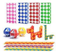 Super Mundo - 2pcs Cubos de Mágico de Serpiente para Regalos Jugar Divertir 42x2.5cm (98503)