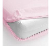 Super Mundo - Funda de colchón con Cremallera 80 x 190/200 cm, Protector de colchón, Transpirable antiacaros Absorbente (Rosa, Cama 80 x 190/200 cm)