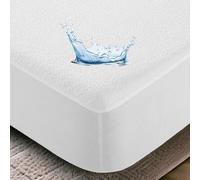Super Mundo - Protector de Colchón Rizo Impermeable 105 x190 cm / 105 x200 cm, Funda Colchón De Rizo Transpirable Antiacaros Absorbente,Rizo(Cama 105)