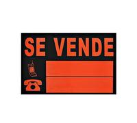 SUPER MUNDO SM - Cartel Se Vende 35x50 cm ideal Inmobiliaria Cartel Vende Resistente de PVC Reflectante Señal Se Vende para lugares públicos y exteriores Colores (35x50 cm)