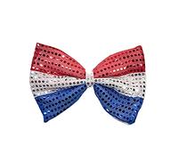 Super N traje de lentejuelas 4 de julio Patriótico Fancy Dress Vest Set Día de la Independencia Americana con Chaleco Sombrero Bowtie House Slipper con espuma de memoria