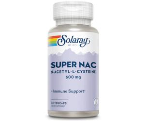 Super NAC 600 mg 60 vegcaps Solaray - complemento de N-acetilcisteína