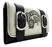 Super Natural Sam & Dean Kit de Cazadores de Monstruos Cartera Tri-Fold Bolsillo para Monedas & Tarjetero, Beige