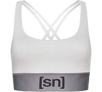 super.natural W Motion Top Camiseta Deportiva, Mujer, Gris Claro/Gris Plateado, Extra-Small