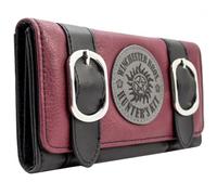 Super Natural Winchester Bros Kit de Cazador de Monstruos Cartera Tríptico Bolsillo para Monedas & Tarjetero, Rojo
