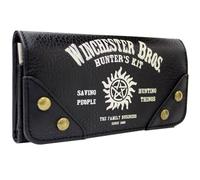 Super Natural Winchester Bros Kit de Cazadores Cartera Tríptico Bolsillo para Monedas & Tarjetero, Negro